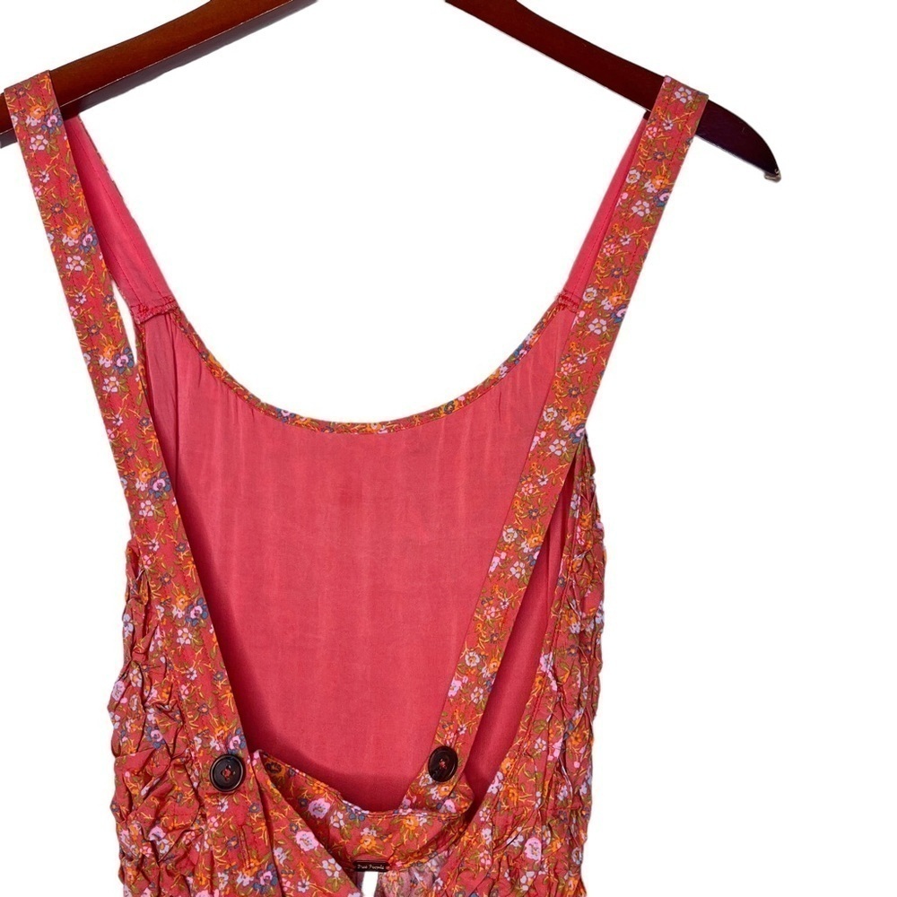 FREE PEOPLE NWT Petunia Backless Floral Mini Dress Size Medium in Poppy Combo - Picture 14 of 16